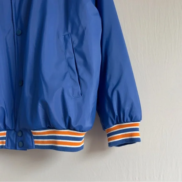 Steve & Barry's Blue Varsity Jacket with Orange Accents